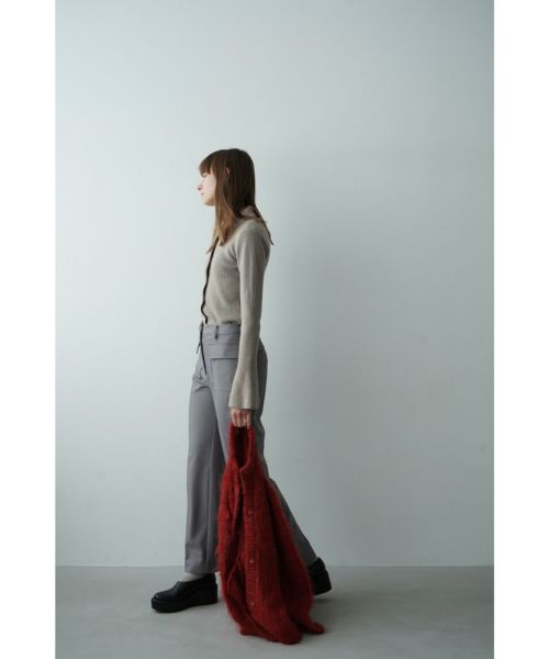 CLANE(クラネ)】COLLAR RIB CARDIGAN｜PARIGOT ONLINE（パリゴオンライン）