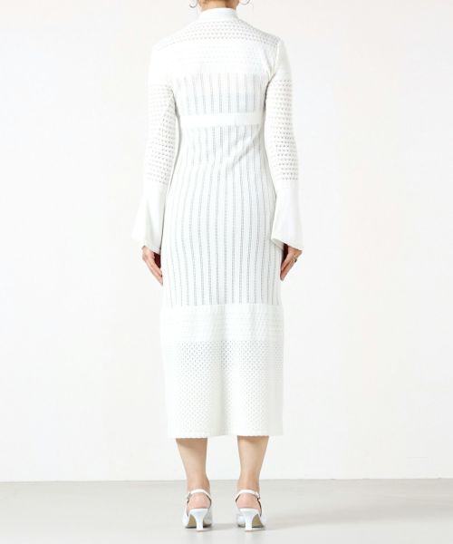 独特の素材 ワンピース Dress Knitted Stripe Lace / mame ワンピース ...