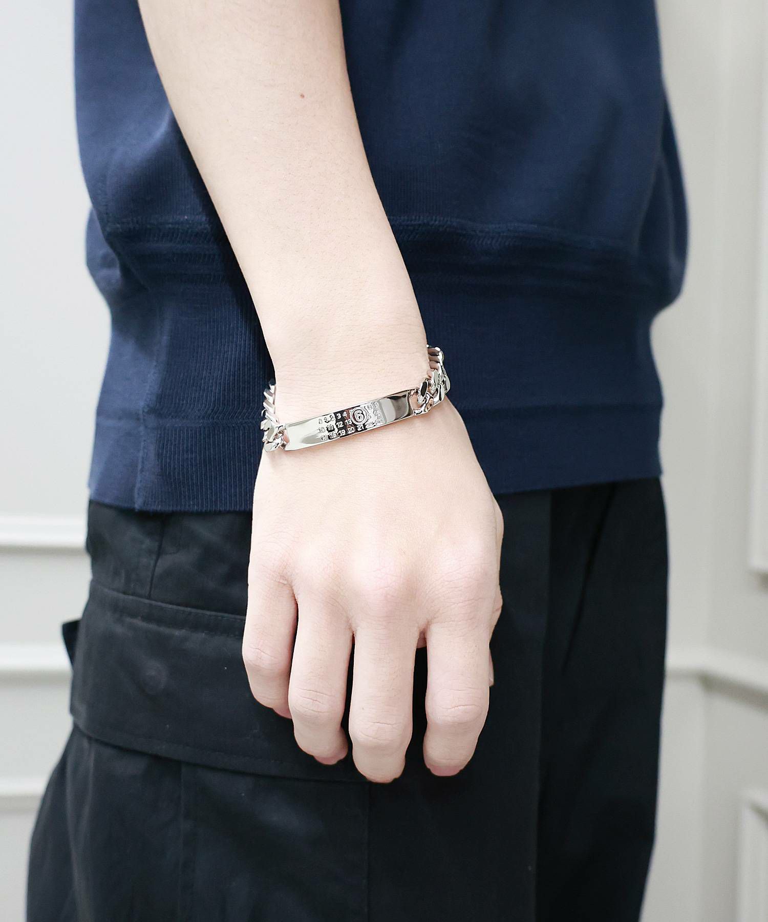 MM6 Maison Margiela シルバーチェーンブレスレット（MM6 Maison 