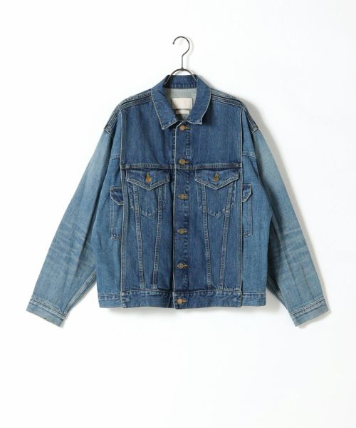 安いそれに目立つ BAさん BLEACHED 3GEN DENIM TRUCKER JACKET