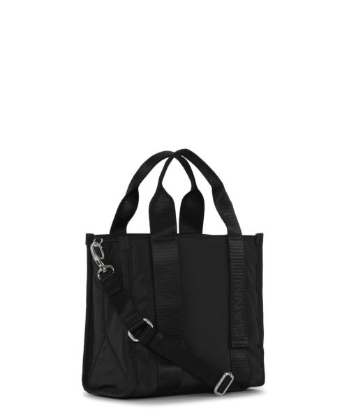 GANNI(ガニー)】 SMALL BLACK TECH TOTE｜PARIGOT ONLINE（パリゴ