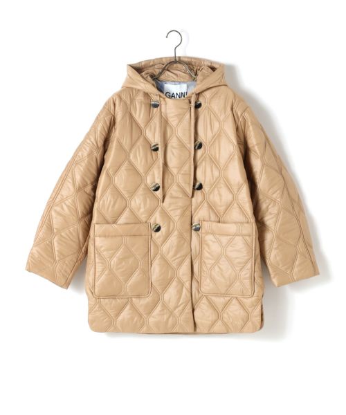 GANNI(ガニー)】 SHINY QUILT HOODED JACKET｜PARIGOT ONLINE（パリゴ