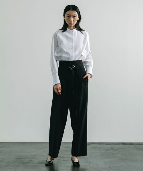 CINOH(チノ)】 DOUBLE BELT TWO TUCK PANTS｜PARIGOT ONLINE（パリゴ