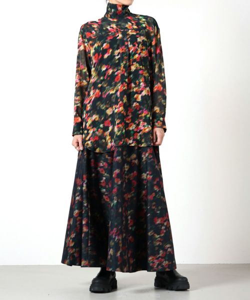 TELMA(テルマ)】 Printed Chiffon Shirt｜PARIGOT ONLINE（パリゴ