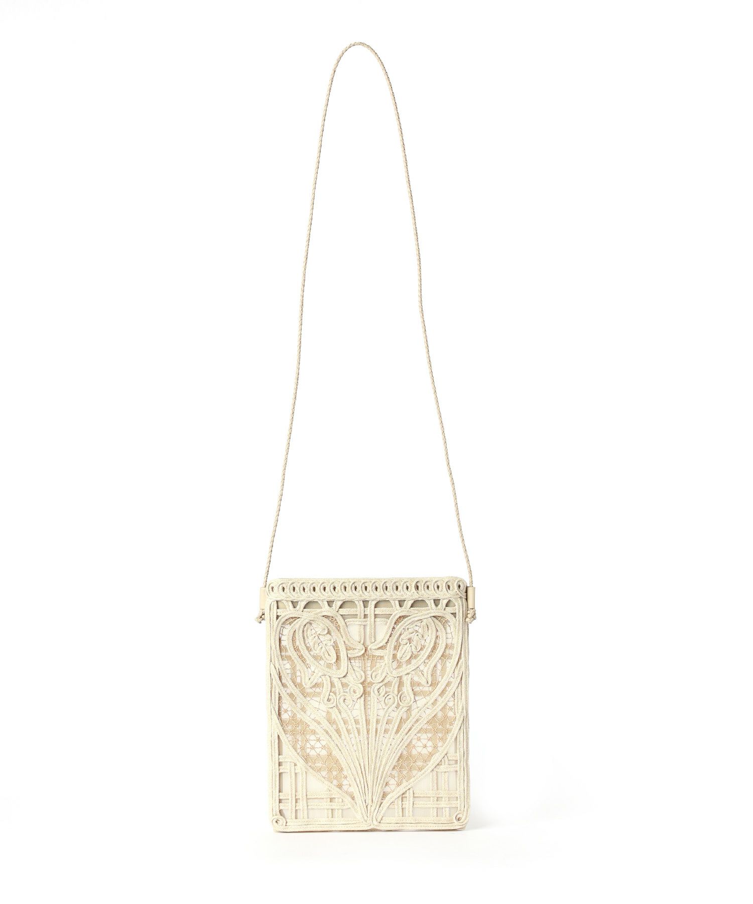 Mame Kurogouchi(マメ クロゴウチ)】 Cording Embroidery Pouch With 