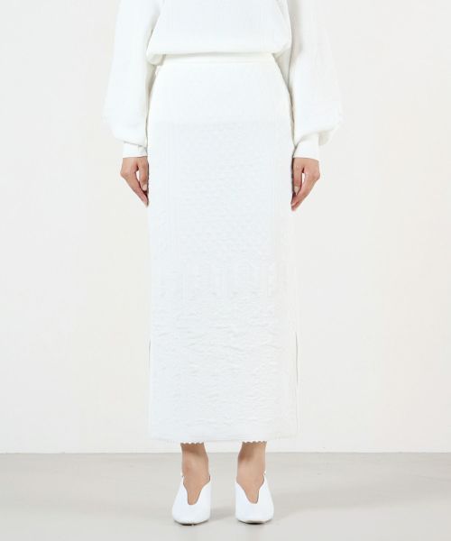 Mame Kurogouchi floral jacquard skirt-