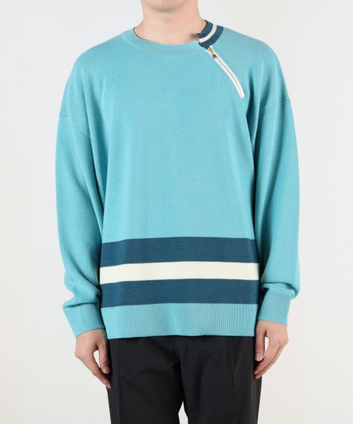 CULLNI(クルニ)】 Neck Zip Line Knit｜PARIGOT ONLINE（パリゴ