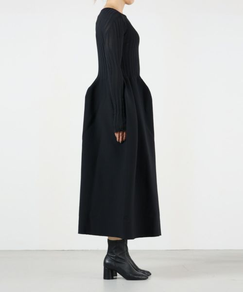 CFCL(シーエフシーエル)】 POTTERY LONG SLEEVE DRESS｜PARIGOT