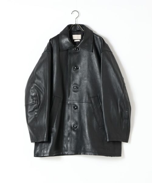 【YOKE(ヨーク)】 CUT-OFF LEATHER CAR COAT｜PARIGOT ONLINE（パリゴオンライン）