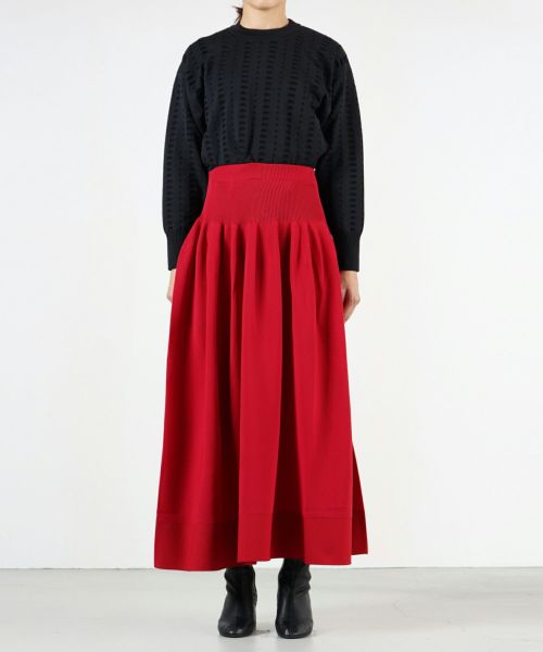 CFCL Rivulet flared skirt - Black