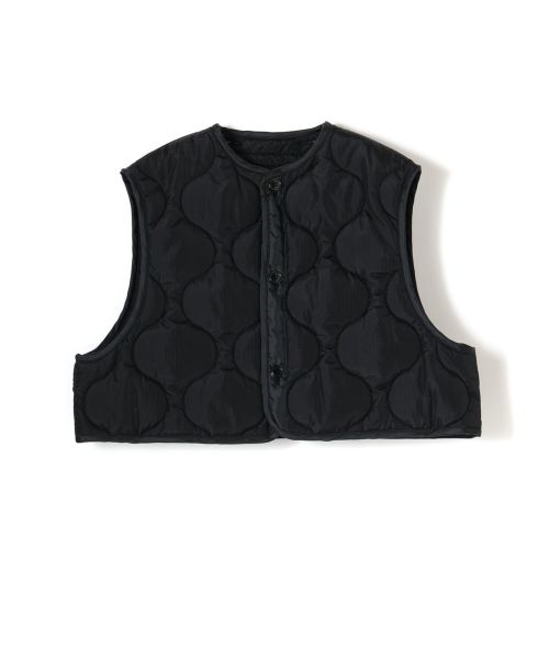 未使用新品【HYKE(ハイク)】 QUILTED CROPPED VEST 黒-