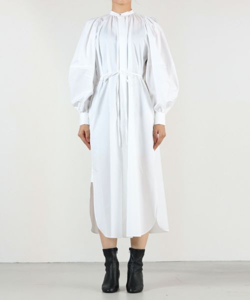 HYKE(ハイク)】 T/C BALLOON SLEEVE DRESS｜PARIGOT ONLINE（パリゴ 