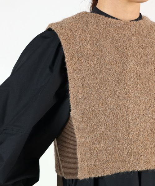 HYKE(ハイク)】 ALPACA SWEATER CROPPED VEST｜PARIGOT ONLINE（パリゴ