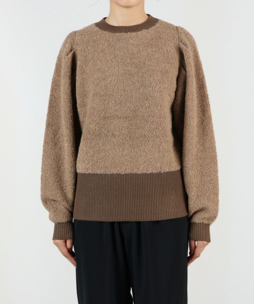 HYKE(ハイク)】 ALPACA SWEATER POWER SHOULDER｜PARIGOT ONLINE