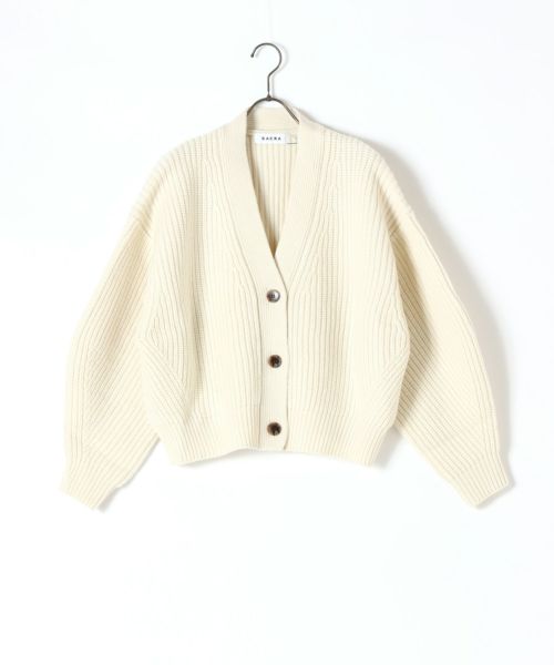 SACRA(サクラ)】 BOILED LAMBWOOL FURROW CARDIGAN｜PARIGOT ONLINE