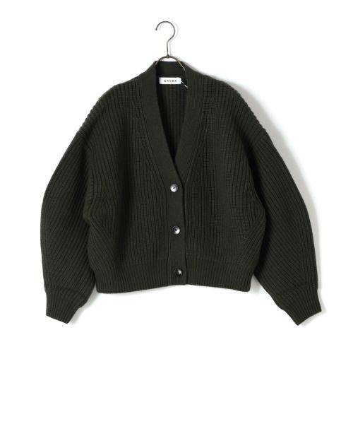 SACRA(サクラ)】 BOILED LAMBWOOL FURROW CARDIGAN｜PARIGOT ONLINE