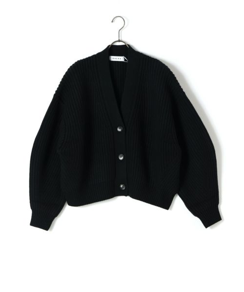 SACRA(サクラ)】 BOILED LAMBWOOL FURROW CARDIGAN｜PARIGOT ONLINE