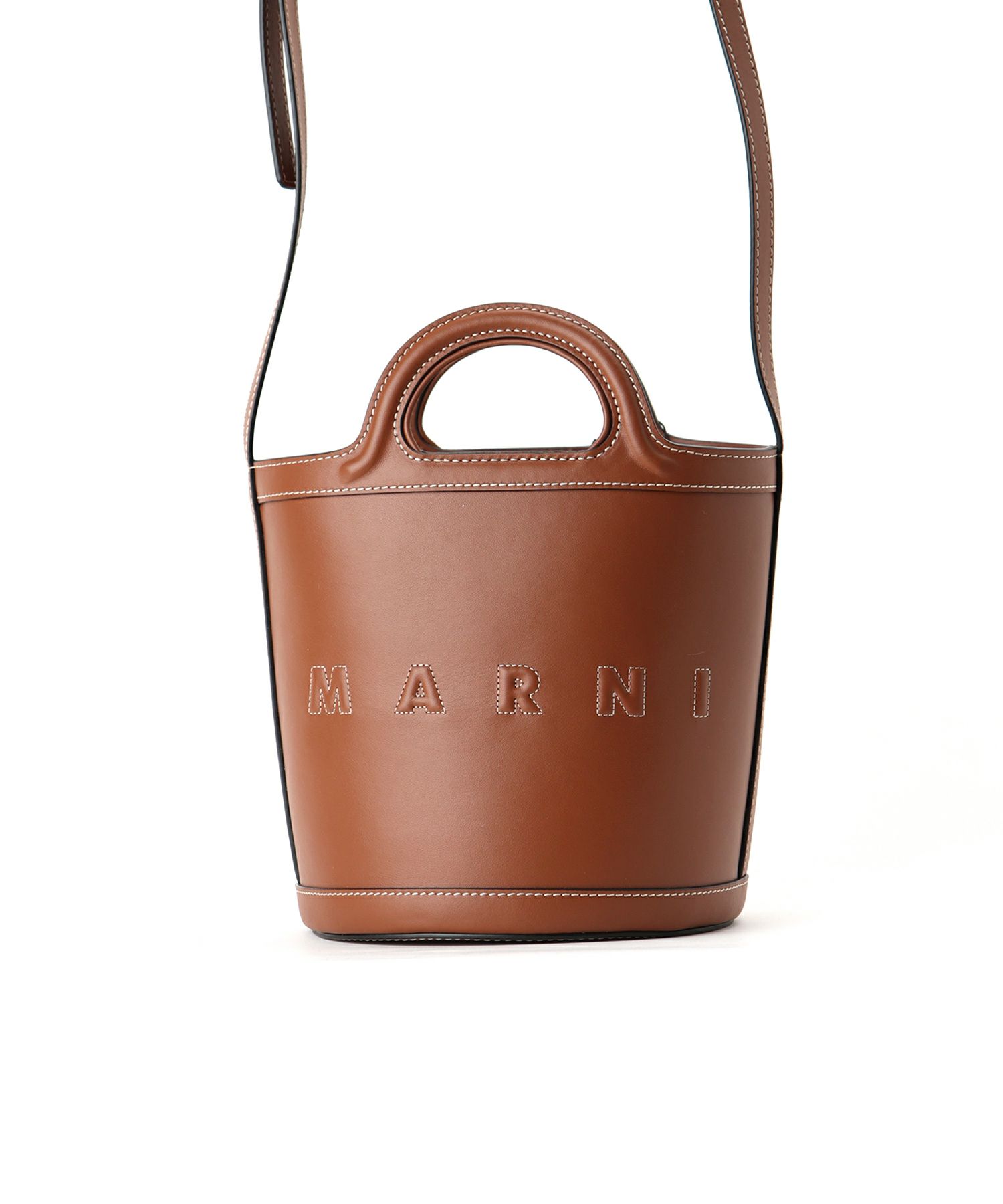 MARNI(マルニ)】 レザー製 TROPICALIAスモールバケットバッグ｜PARIGOT 