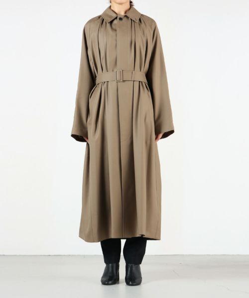 HYKE(ハイク)】 WOOL GATHERED COAT｜PARIGOT ONLINE（パリゴオンライン）