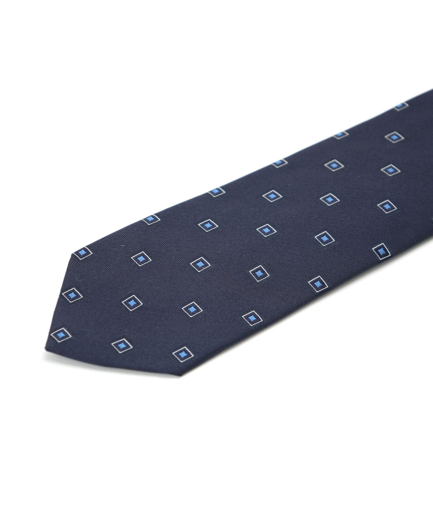 FRANCO BASSI(フランコバッシ)】 幾何学柄シルクタイ｜PARIGOT ONLINE