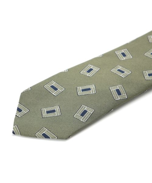 FRANCO BASSI(フランコバッシ)】 幾何学柄シルクタイ｜PARIGOT ONLINE