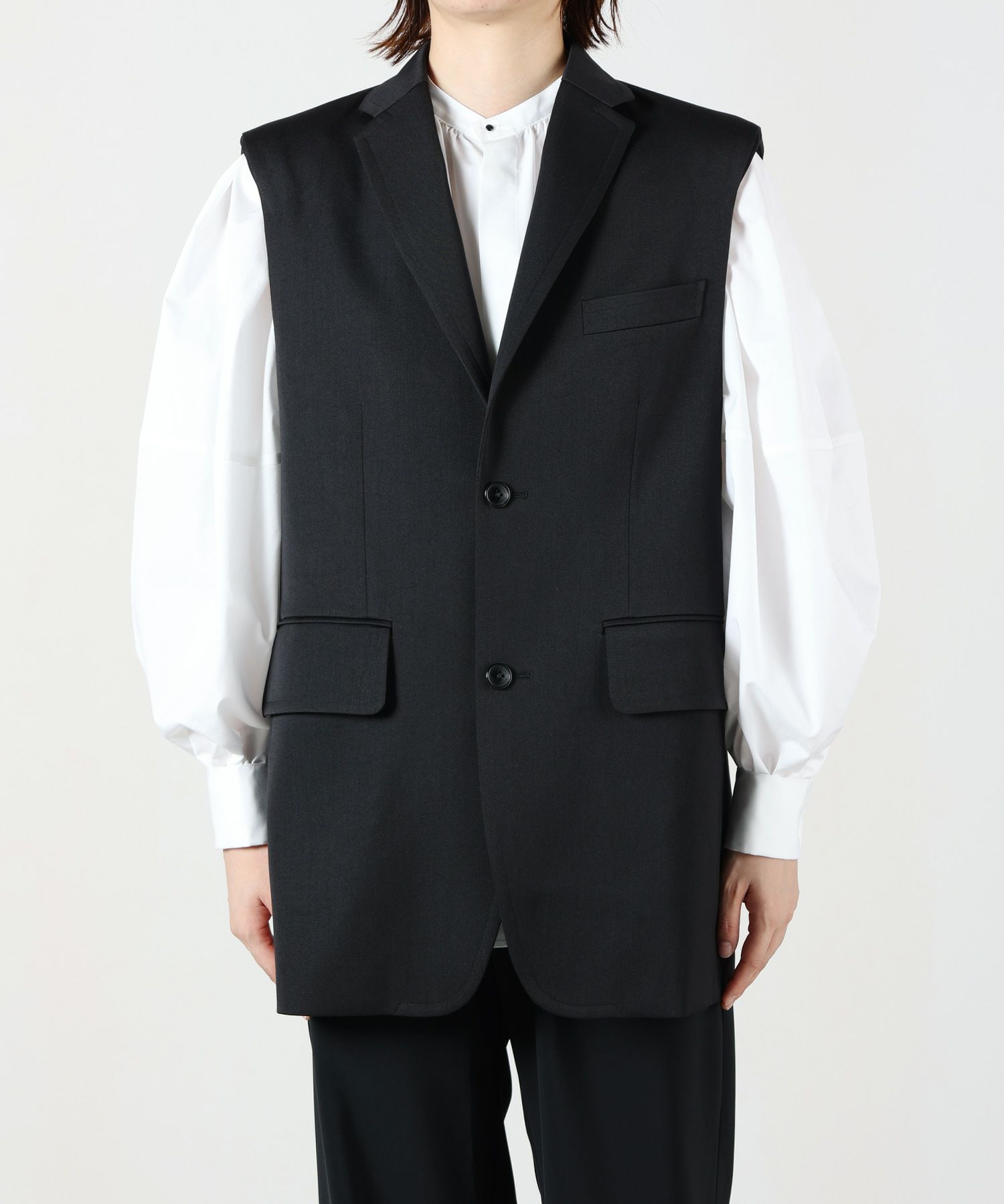 HYKE(ハイク)】DOUBLE CLOTH VEST｜PARIGOT ONLINE（パリゴオンライン）
