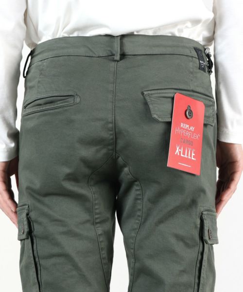 REPLAY(リプレイ)】 JAAN HYPERFREX CHINO CARGO PANTS｜PARIGOT