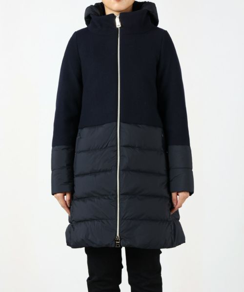 HERNO(ヘルノ)】 DIAGONAL WOOL AND NUAGE PARKA｜PARIGOT ONLINE