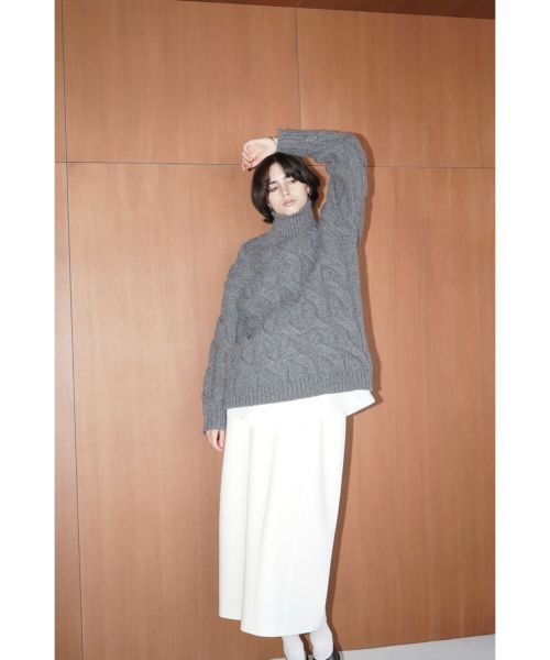 CLANE(クラネ)】 BIG CABLE OVER KNIT TOPS｜PARIGOT ONLINE（パリゴ