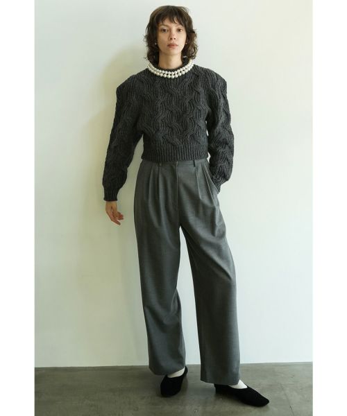 CLANE(クラネ)】 WOOL BASIC TUCK PANTS｜PARIGOT ONLINE（パリゴ