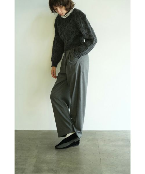 CLANE(クラネ)】 WOOL BASIC TUCK PANTS｜PARIGOT ONLINE（パリゴ