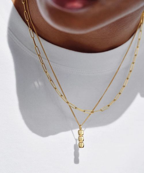 TOM WOOD(トムウッド)】 Box Chain Gold ネックレス(20.5)｜PARIGOT