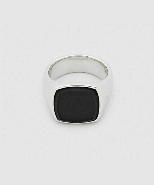 TOM WOOD(トムウッド)】 Cushion Black Onyx リング(52～56)｜PARIGOT