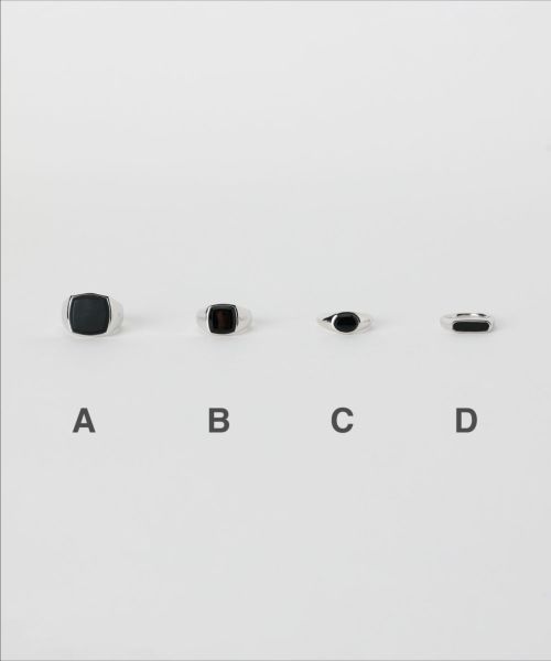 TOM WOOD(トムウッド)】 Cushion Black Onyx リング｜PARIGOT
