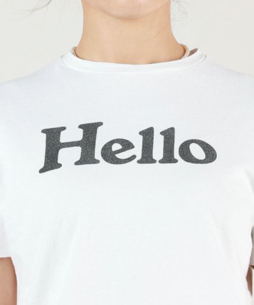 MADISONBLUE(マディソンブルー)】HELLO CREW NECK TEE｜PARIGOT