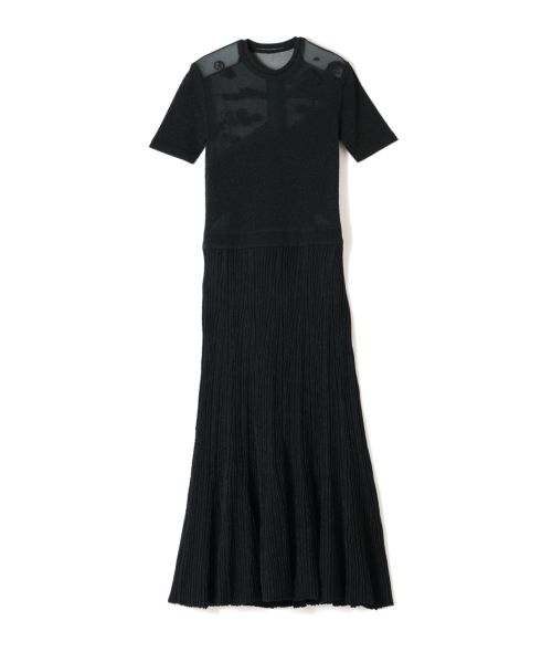 【Mame Kurogouchi(マメ クロゴウチ)】 Landscape Graphic Sheer Knitted Dress｜PARIGOT  ONLINE（パリゴオンライン）