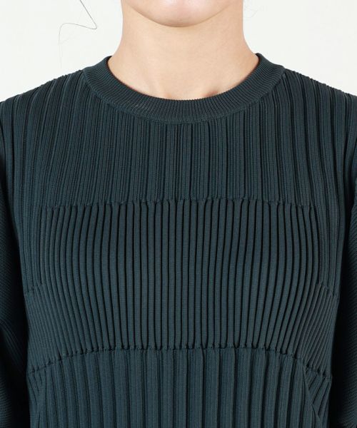 CFCL(シーエフシーエル)】 FLUTED SHORT PUFF SLEEVE DRESS