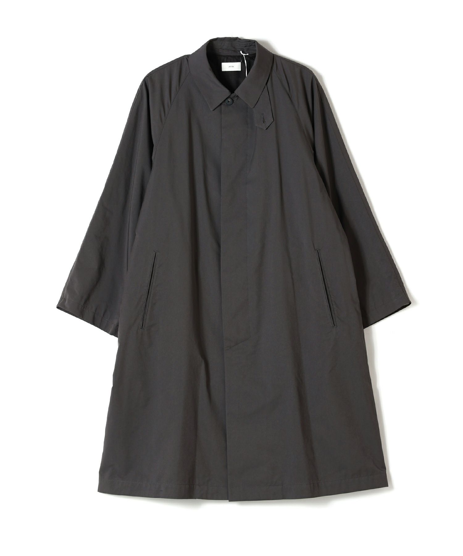 ATON(エイトン)】Vintage Nylon Twill Balmacaan Coat｜PARIGOT ONLINE 