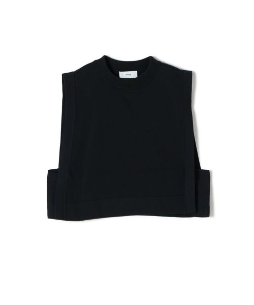 HYKE S/C/P CROPPED TOP SWEATER クロップドベスト - レディース