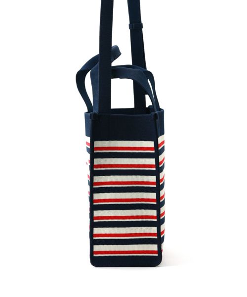 MARNI マルニ ジャカードストライプ ミニショルダーバッグ MARNI(マルニ)】 ブルー ホワイト レッド ストライプジャカード