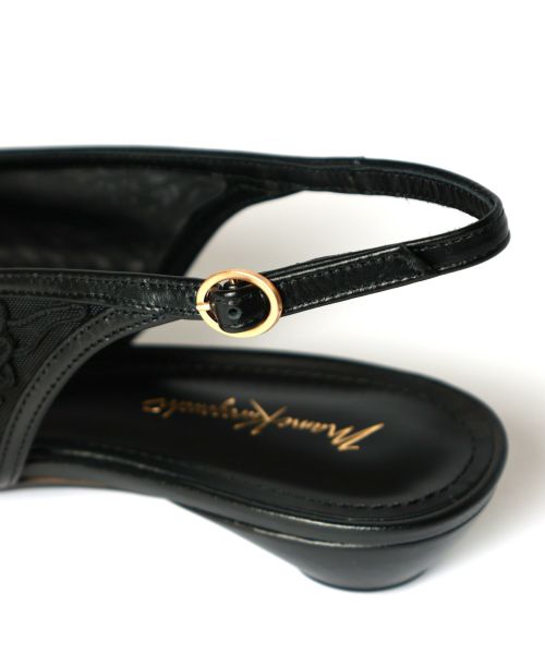 Mame Kurogouchi(マメ クロゴウチ)】 Cording Embroidery Sling Mame Kurogouchi(マメ クロゴウチ)】 Cording Embroidery Sling