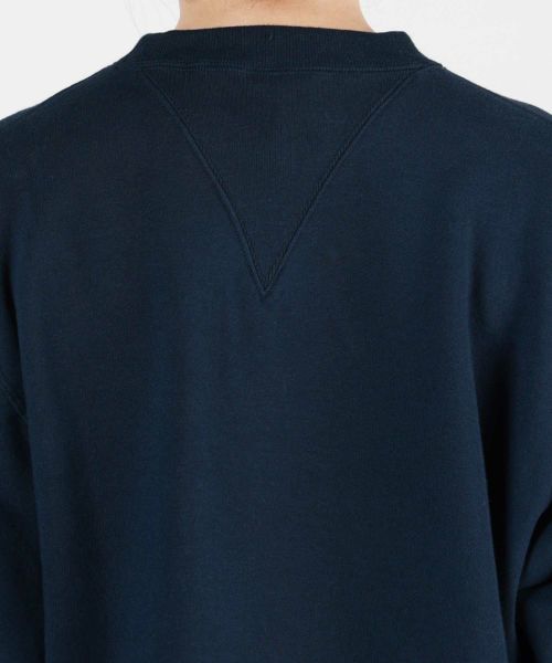 HYKE CROPPED SWEAT SHIRT ネイビー HYKE(ハイク)】 CROPPED SWEAT SHIRT｜PARIGOT ONLINE（パリゴ