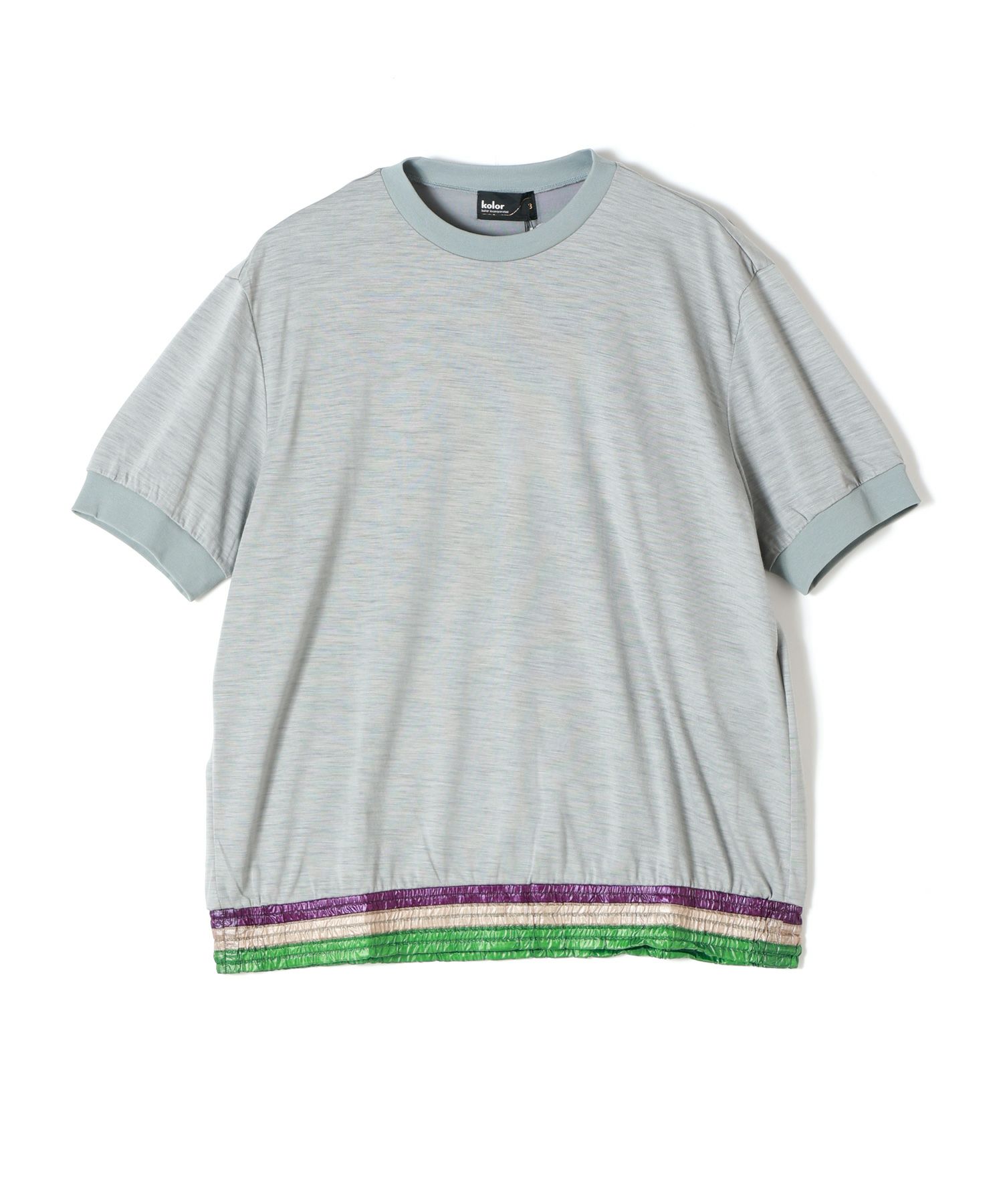 kolor beacon 21ss ニットドッキングtシャツ