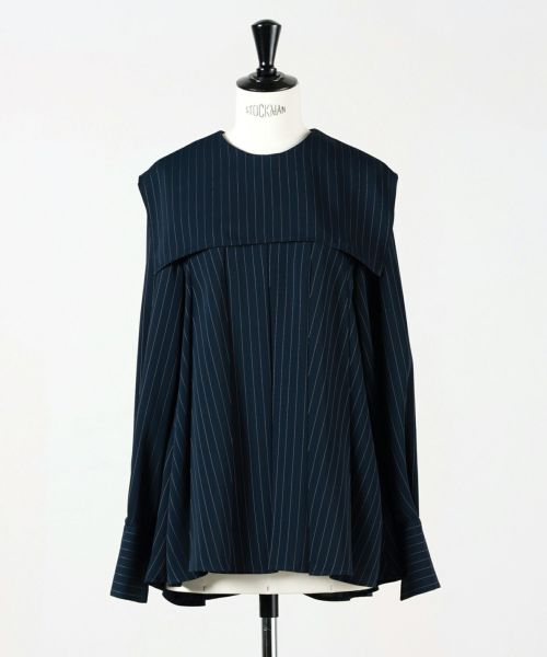 ENFOLD(エンフォルド)】 STRIPE PLEATS PULLOVER｜PARIGOT ONLINE