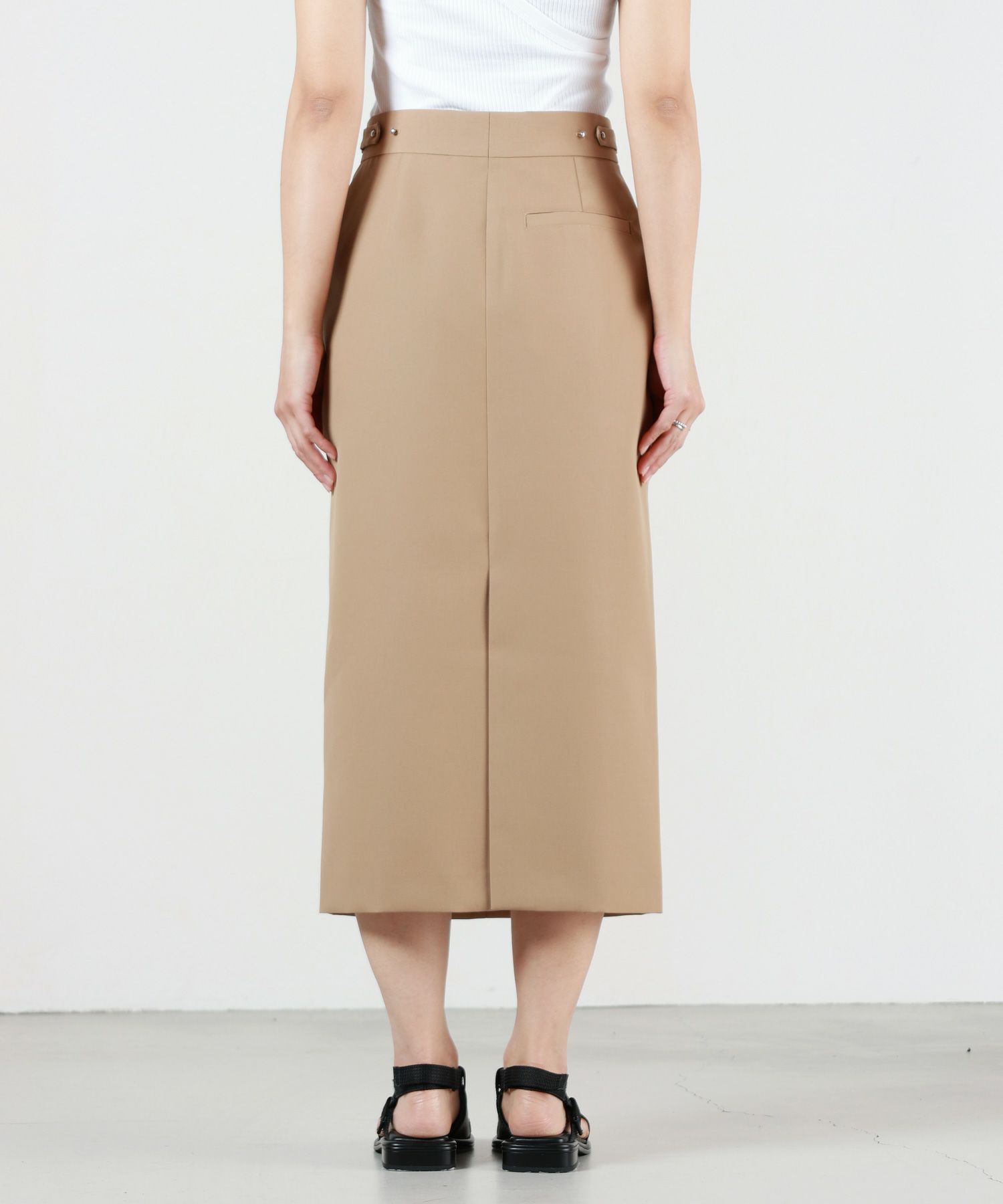 HYKE(ハイク)】 DOESKIN MIDI SKIRT｜PARIGOT ONLINE（パリゴオンライン）