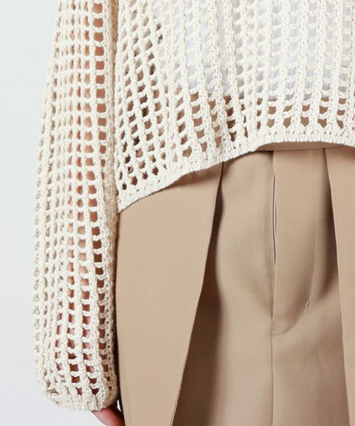 HYKE(ハイク)】 CROCHETED SWEATER｜PARIGOT ONLINE（パリゴオンライン）