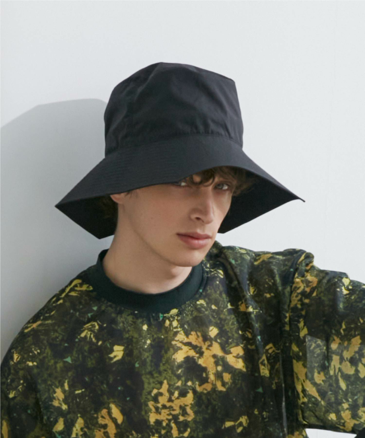 KIJIMA TAKAYUKI(キジマタカユキ)】 Cotton Poly Pentagon Brim Hat 