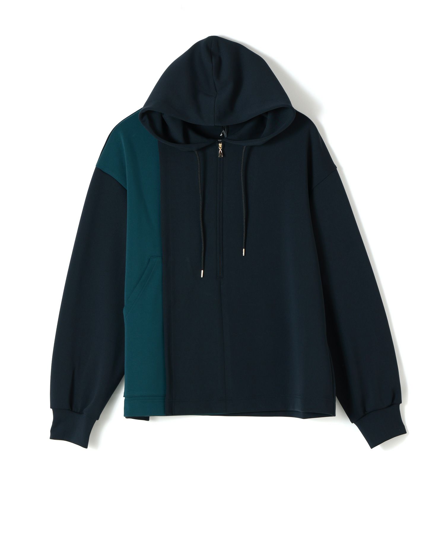 CULLNI(クルニ)】 PARIGOT(パリゴ)別注 Asymmerrical Half Zip Hoodie  