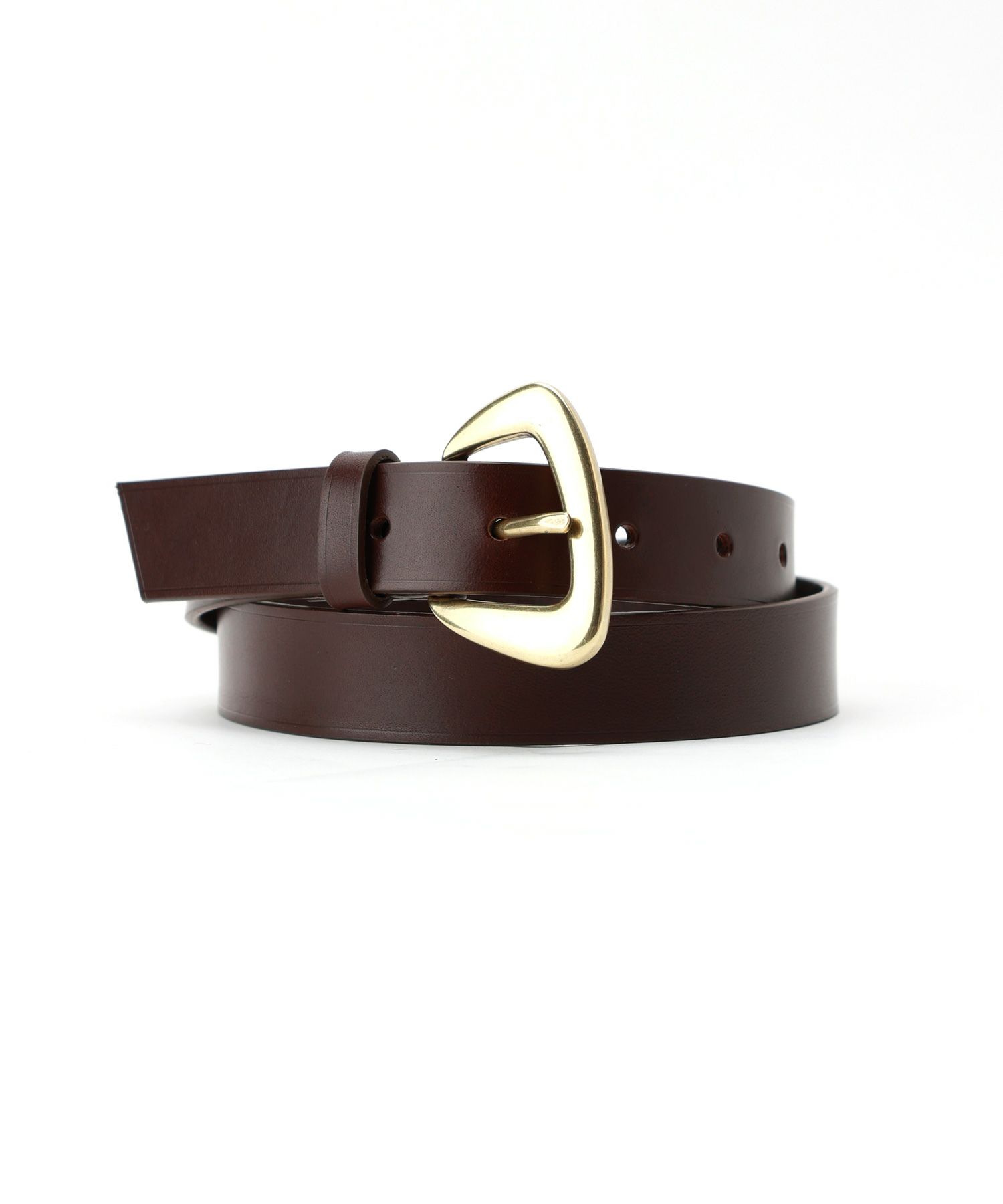 MAISON BOINET(メゾンボワネ)】 ゴールドバックルレザーベルト  