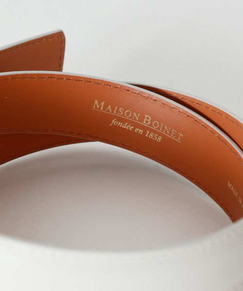 美品　MAISON BOINET ハラコレザー ベルト 80/32 美品 MAISON BOINET ハラコレザー ベルト 80/32